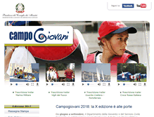 Tablet Screenshot of campogiovani.it